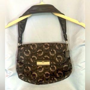 Coach cloth shoulder bag